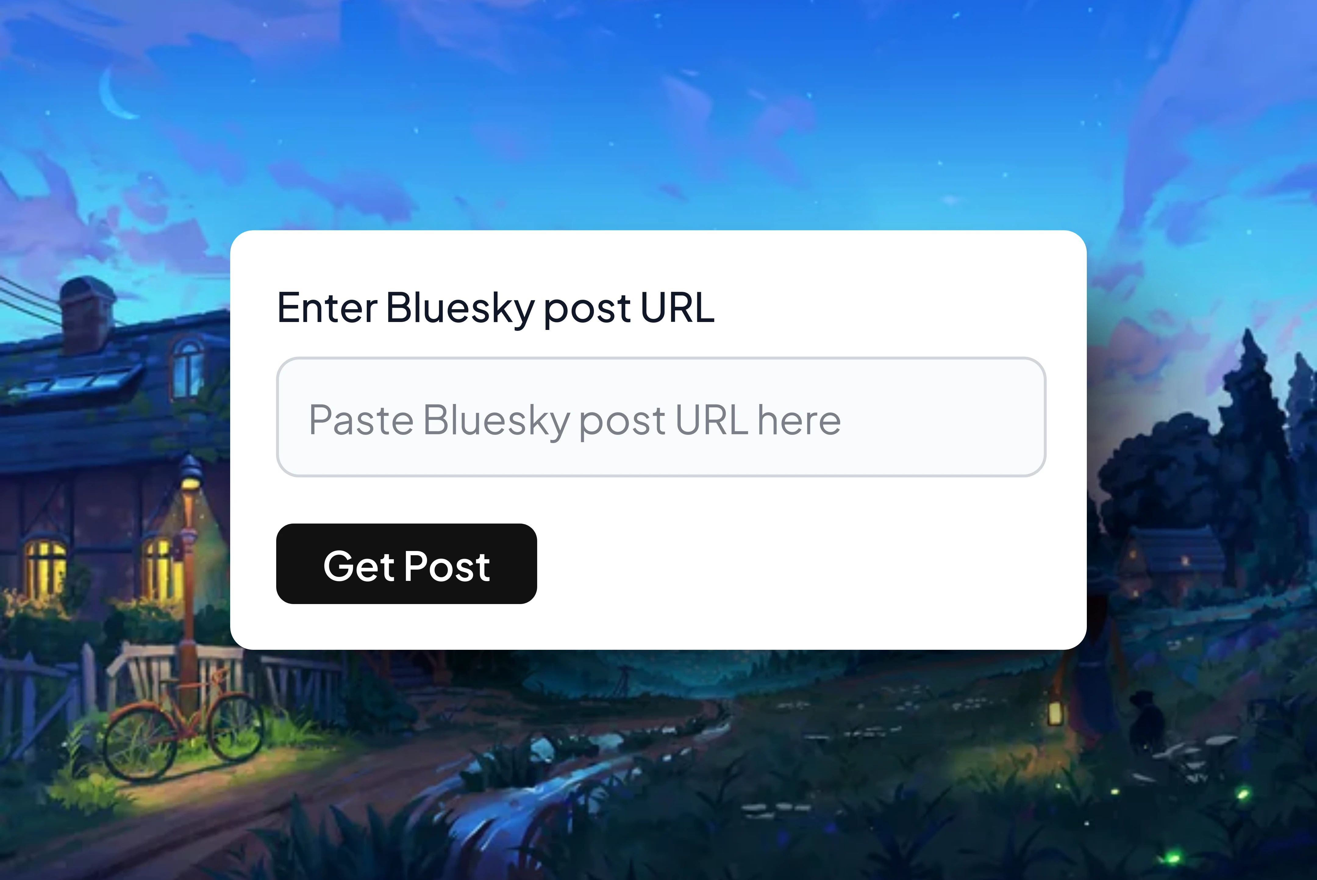 Bluesky post screenshot